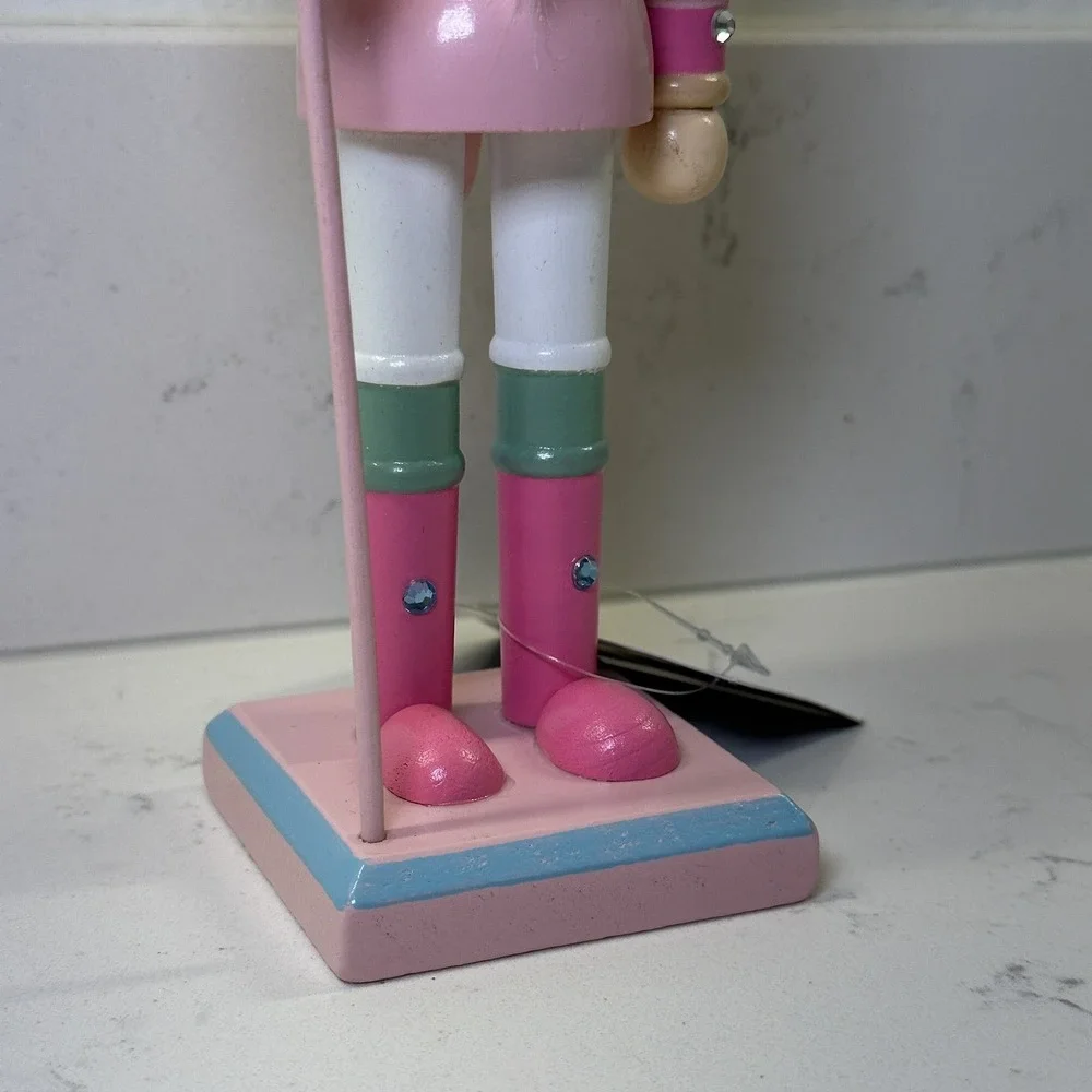 Hobby Lobby Robert Stanley Pink Pastel Nutcracker With Staff Christmas 10